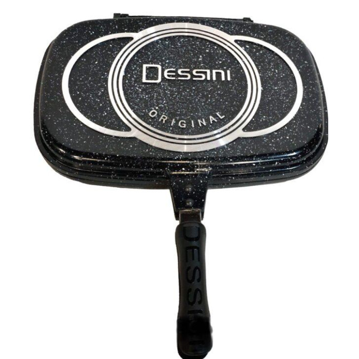 BN-555 (10) — Сковорода-гриль подвійна (чорна)