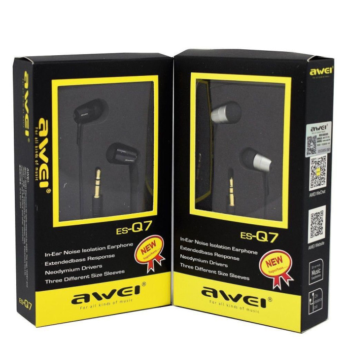 Навушники AWEI MOD-Q7 (120 шт./ясть)