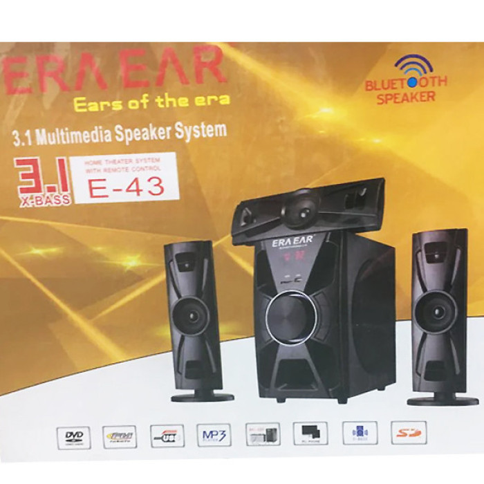 Акустична система ERA EAR E 43 музичний центр із вбудованим Bluetooth, сабвуфер із пультом уп