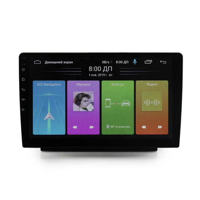 Автомагнітола MP5 1088 BT/ 7372 2Din 10.1" Android 9 GPS 4 ядра 1g оперативної 16g вбудованої