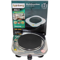 Плита електрична одноконфоркова диск із неіржавкої сталі Rainberg RB-009 (6 шт./ясть)