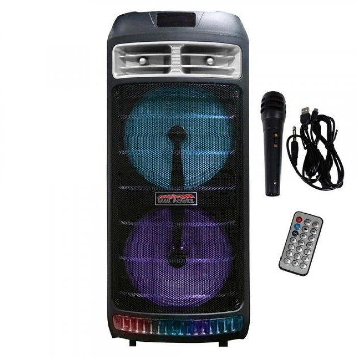 Акустична система KIMISO QS 83/ 7966 з караоке мiкрофоном USB FM TF з RGB пiдсвiчуванням (4 шт)