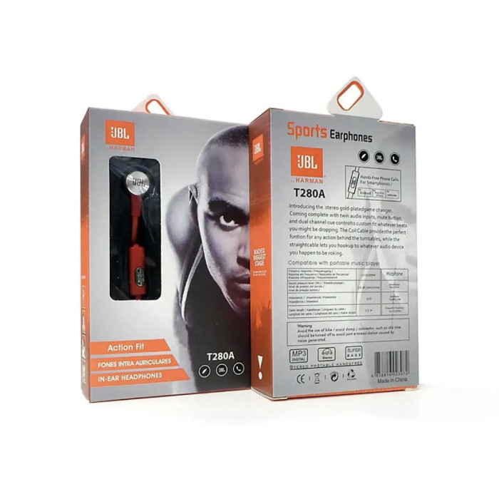 Навушники вакуумні з мікрофоном T-280A/8535 (120 шт./ящ)