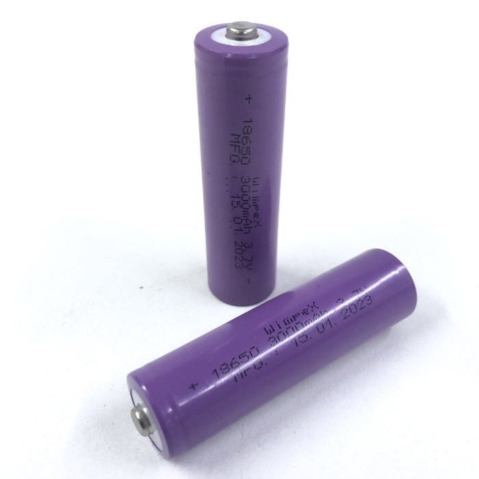 Акумулятор Wimpex, фіолетовий 18650/3,7v/3000mAh (400 шт./яск)