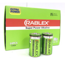 Батарейка Rablex лужні LR20/ техніка/D/1.5V/2шт (120 шт./яск)