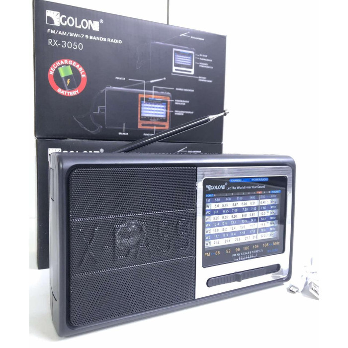 Радіоприймачі GOLON RX 3050 (40 шт./яскравий)