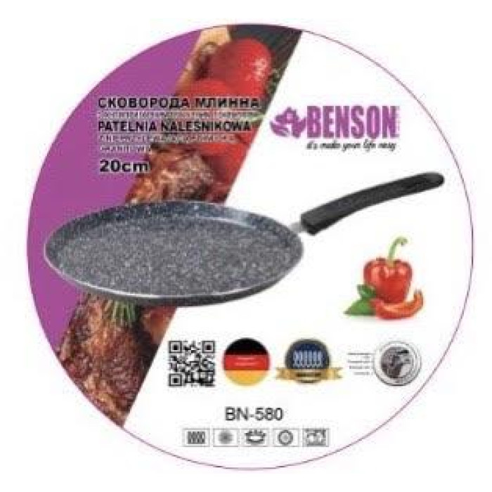 Сковорода для млинців 20 см гранітне покриття BN-580 (12 шт./ясть)
