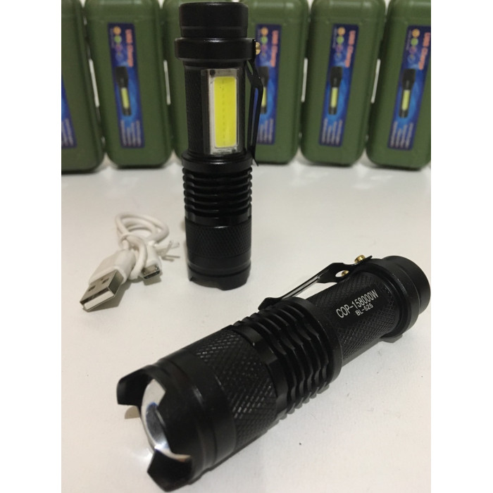 Фонарик police BL-525/ 5389 XPE,zoom,ЗУ USB (240 шт/ящ)