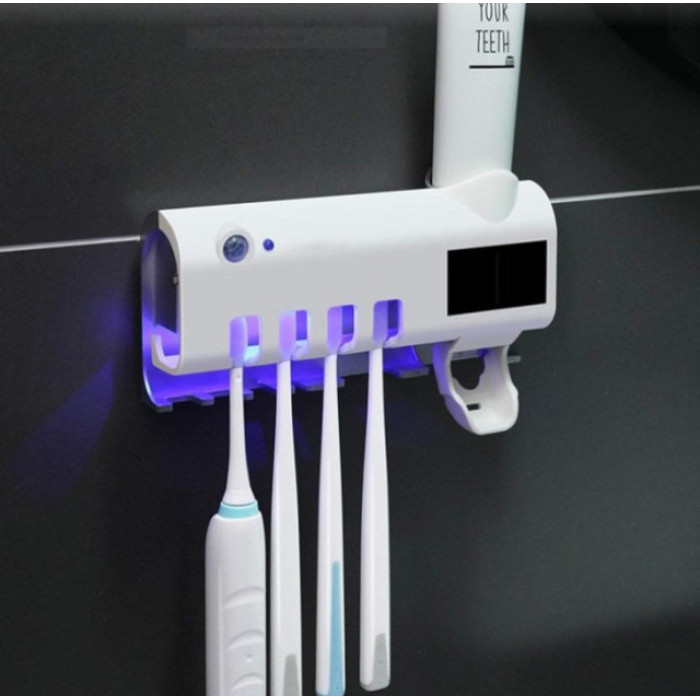 Диспенсер для зубної пасти та щіток автоматичний toothbrush sterilizer 7710/ WJ3 (60 шт./ясть)
