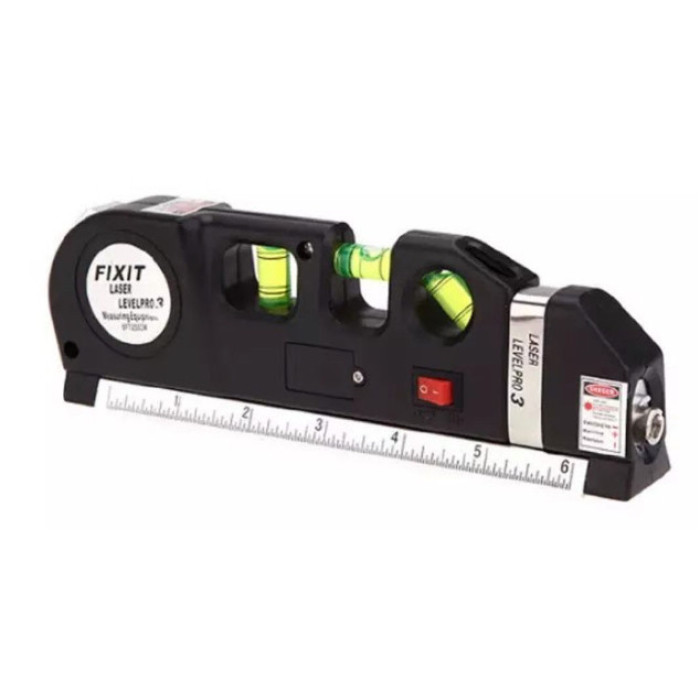 Лазерний рівень із вбудованою рулеткою LASER LEVELPRO3 ART-7124 (100 шт./яский)