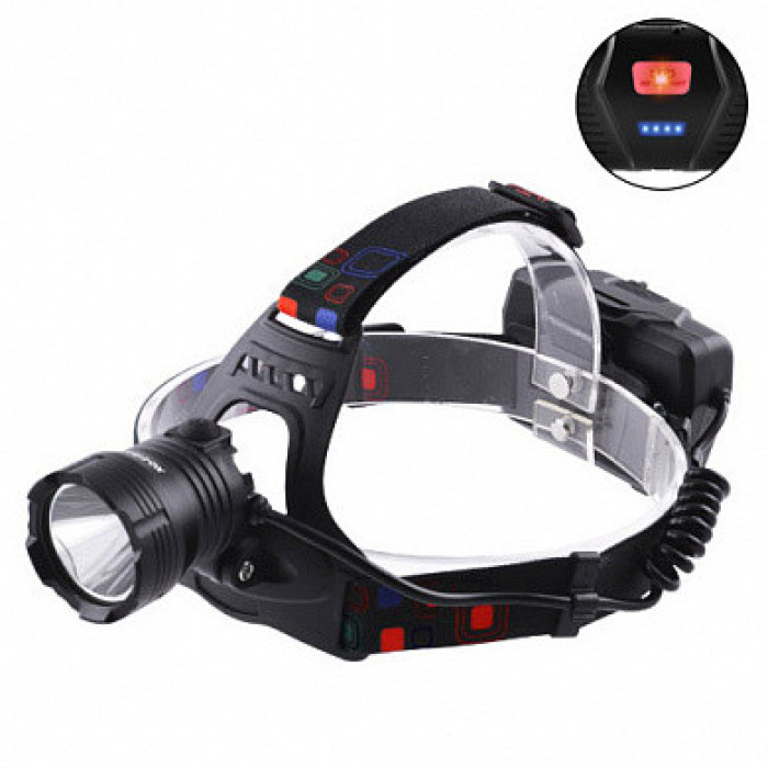 Ліхтар налобний XQ-219-HP50, ЗП micro USB, 3x18650, power bank, signal light (120 шт./ясть)