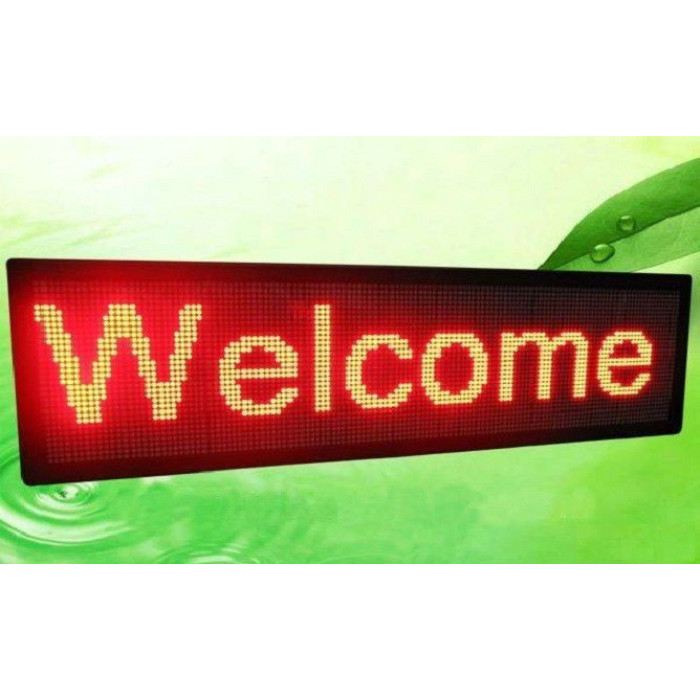 Блискучий рядок Вивіска 100*20 Червона внутрішня Wi-Fi/USB ART 2003