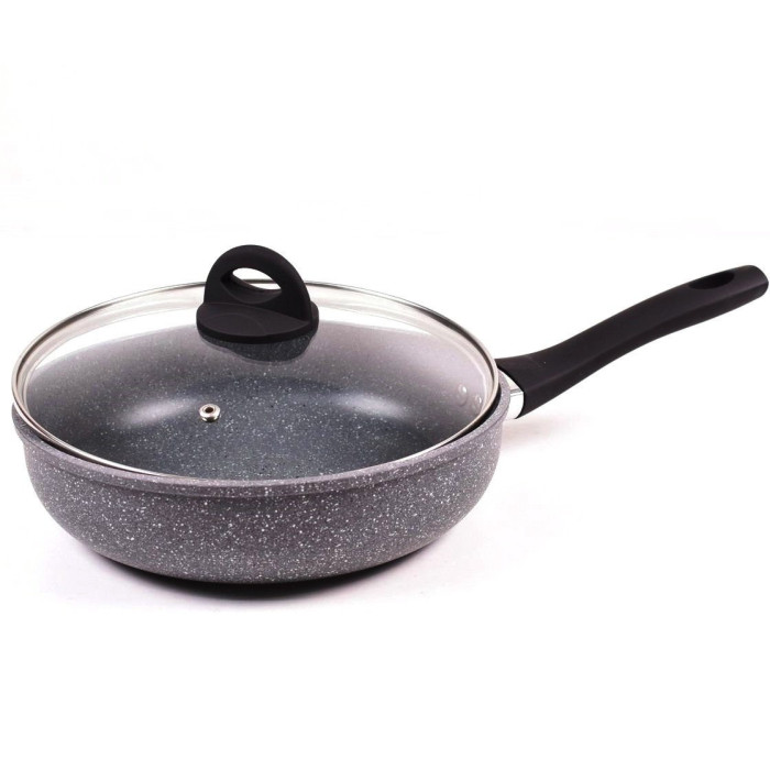 Сковорода з кришкою 28 см мармурове покр BN 493 (6 шт./ясть)