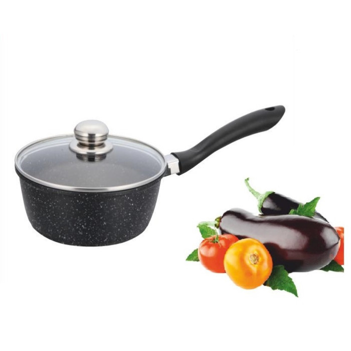 Ківшик із кришкою 2,1 л, Мармур BN-304 (8 шт.)