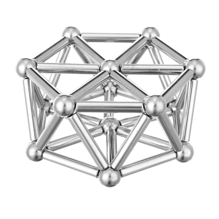 Магнітний конструктор Neo 36 шт. магнітні палички та 28 шт. сталеві кульки (50 шт./ящ)