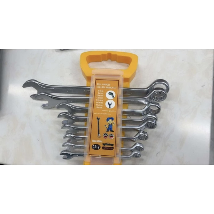 Комплект ключів гайкових комбінованих 8-19 мм 8 шт (30)