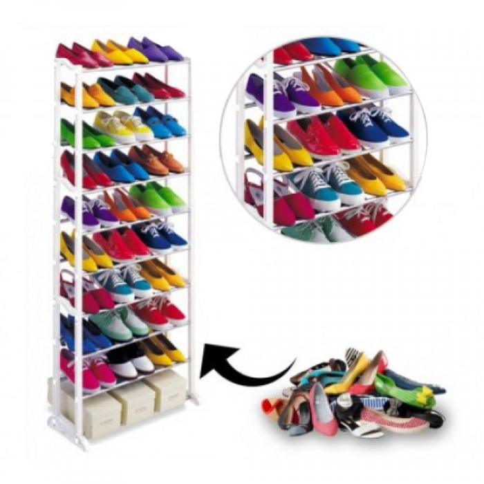 Потсставка,органайзер для взуття на 30 пар Amazing Shoe Rack (12 шт./ясть)
