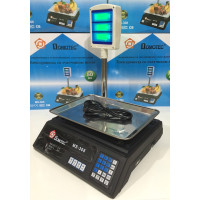Ваги Торгові зі стійкою DOMOTEC MS-308 50 кг ( 50KG/6V/5GR/327*135*37)