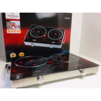 Електроплита інфрачервона на дві камфорки 2000 Crownberg CB-1327 (3 шт./ясть)