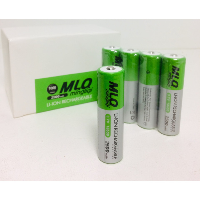Акумулятори MLQ-2500/18650/3.7V-4.2/2500mAh (384 шт./ясть)