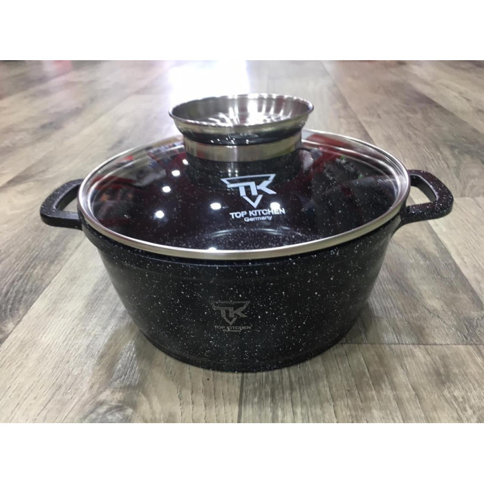 Каструля Top Kitchen (чорна в білу) TK 00051 (6 шт./ясть)