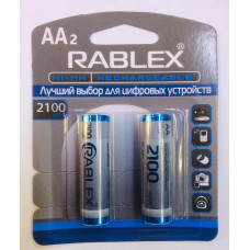 Акумулятори RABLEX HR6 RB-2100/ 1.2V / 2100 mAh / Ni-MH / AA / блістер / 2шт (240 шт./ясть)