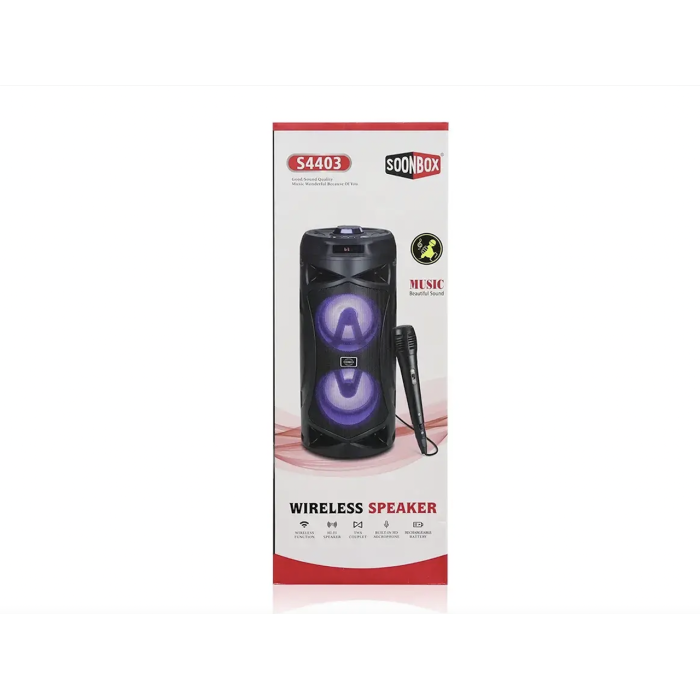 Колонка музична портативна Bluetooth з мікрофоном S4403 ART- 8894 (12шт/ ящ)