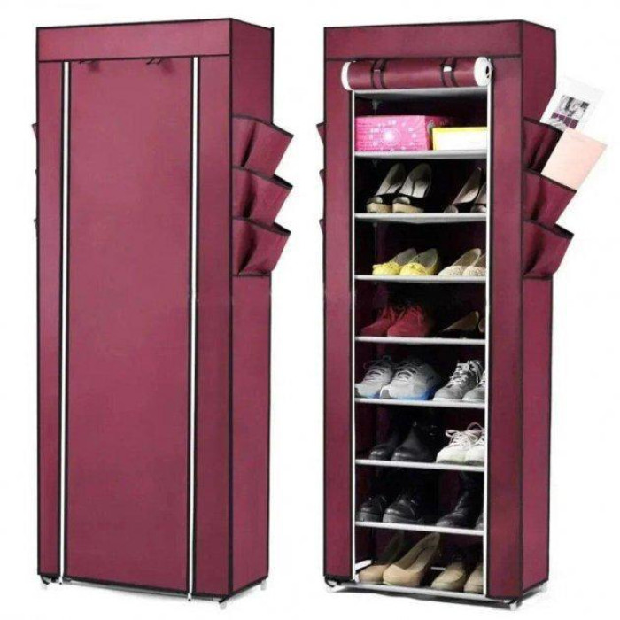 Тканинна шафа для зберігання взуття Shoe Cabinet 5556 MG-223 (24 шт./ящ)
