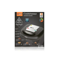 Сендвічниця 4 в 1 750Вт BITEK BT-2689/ 7120 (6шт)