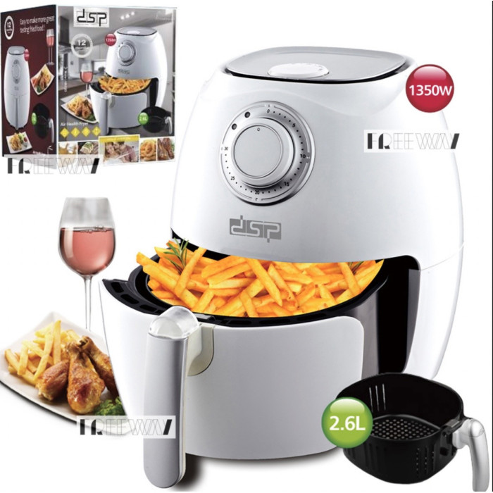 Аерофритюрниця для приготування без олії DSP KB 2020 White 1350W (2)