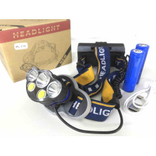 Налобний ліхтар акумуляторний police PL 119-T6/2x18650 (100)