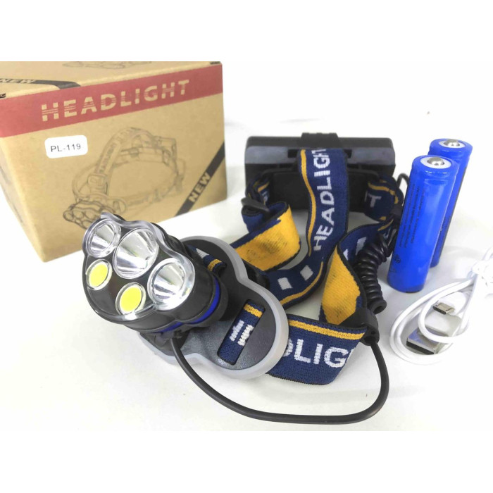 Налобний ліхтар акумуляторний police PL 119-T6/2x18650 (100)