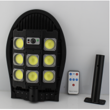 Вуличний ліхтар на стовп на сонячній панелі W7102B-3/ 9015 (30)