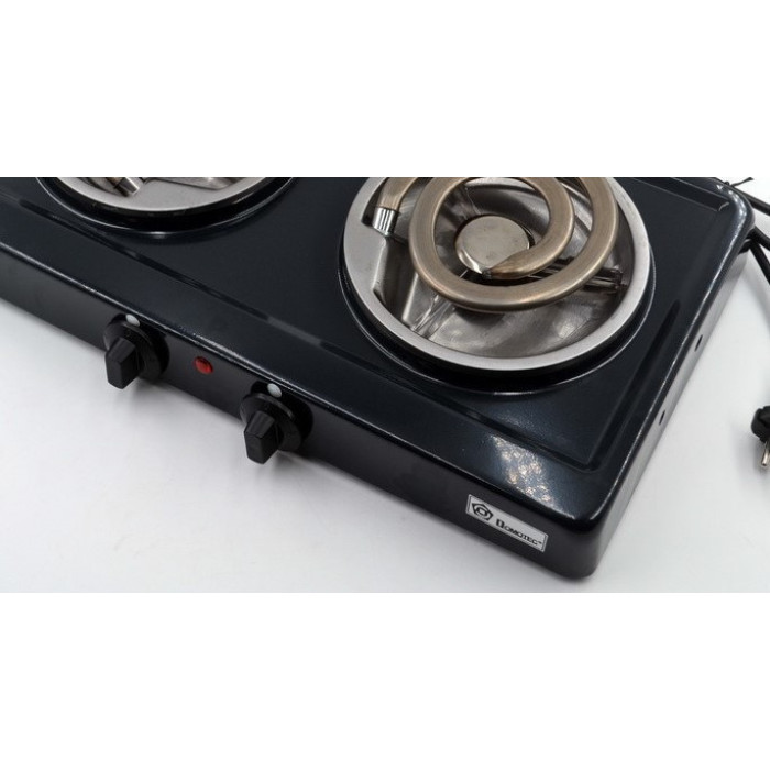 Електроплита двоконфоркова спіраль подвійна DOMOTEC MS-5532/ 5644 (6 шт./ясть)