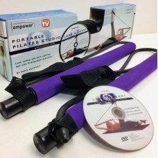 Палиця гімнастична для фітнесу з еспандерами EL 1122 (24 шт./ясть)