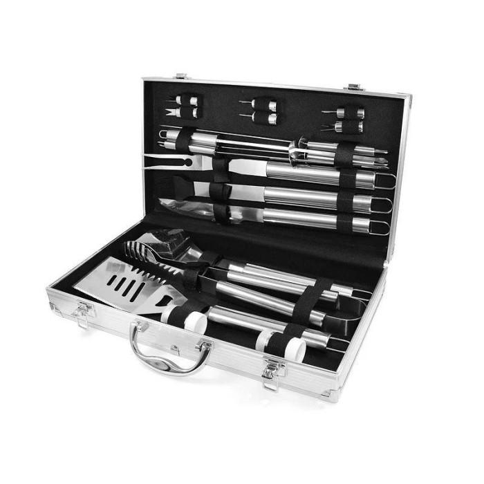 Набір для мангала 43х24х8 см BBQ Tools Set AL-18/8994 (6 шт./яский)
