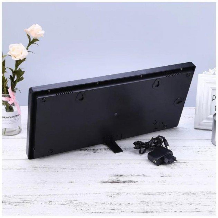 Електронний настінний годинник VST 4622-2 Green/ 23cm*45 cm*3cm (12 шт./яскальний)