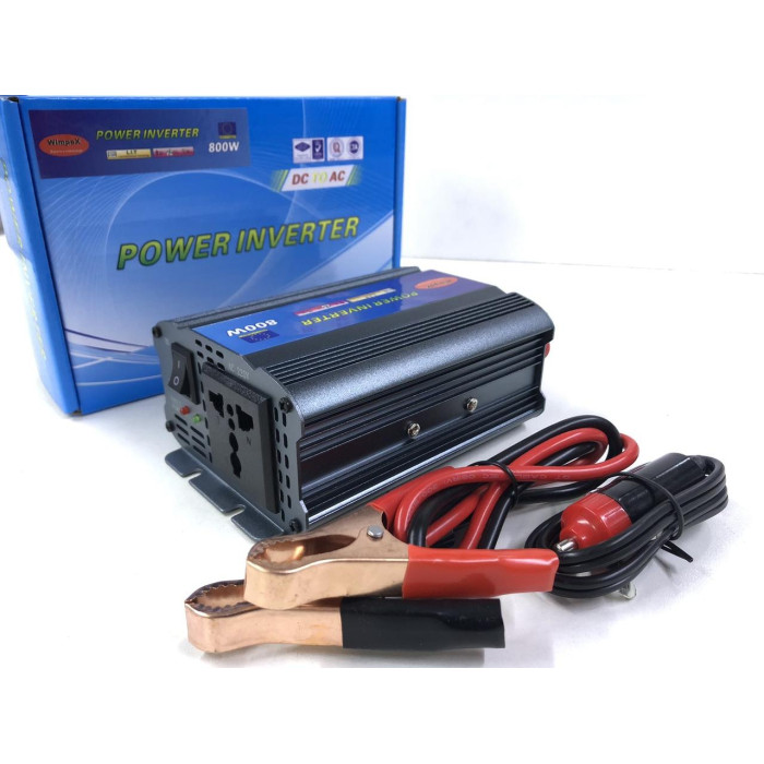Перетворювач Power Inverter 800W B 12v/220v/1000W/2USB (30шт/яский)