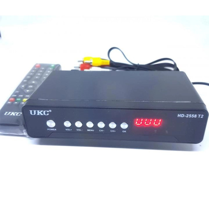 Тюнер DVB-T2 2558/ 4851 METAL з підтримкою wi-fi адаптера (з екраном) (40)