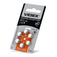 Батарейка VIDEX ZA-13 Zinc Air Button Cell 1.45V