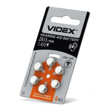 Батарейка VIDEX ZA-13 Zinc Air Button Cell 1.45V