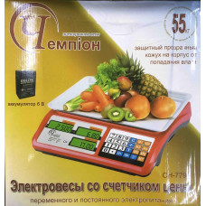 Ваги Торгові VITEK (55 кг/6v/2г/червоний)