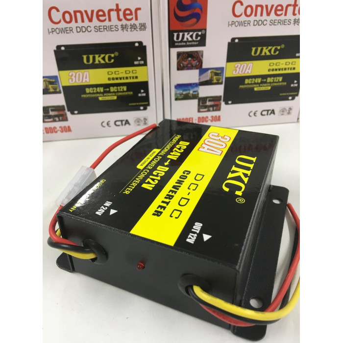 Перетворювач струму з 24V на 12V ART-3388 AC/DC 30A (30 шт./ясть)