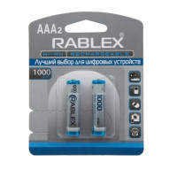 Акумулятори RABLEX HR03 RB-1000 ( 1.2V / 1000 mAh / Ni-MH / AAA / блістер / 2 шт.)