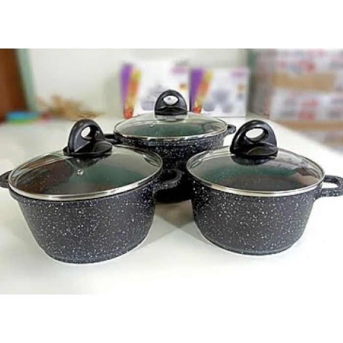 Набір посуду з мармуровим покриттям 6 предметів BN-312 (4 шт/ящ)
