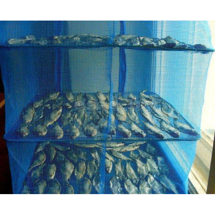 Сітка для сушіння риби, грибів, овочів і фруктів на 3 яруси 50*50*70EL 1102-2 (60шт/ящи)