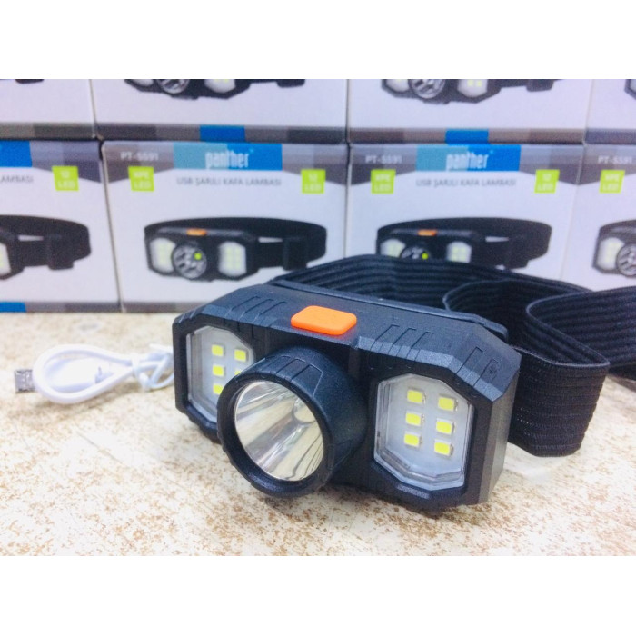 Налобний ліхтар акумуляторний PT 5591 (240 шт./яск.)