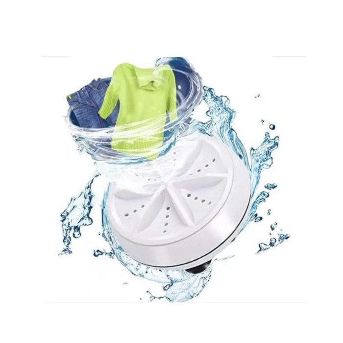 Портативна Ультразвукова Пральна Машина Ultrasonic З Міні-USB TURBINE WASH ART 2640 (100 шт./яский)