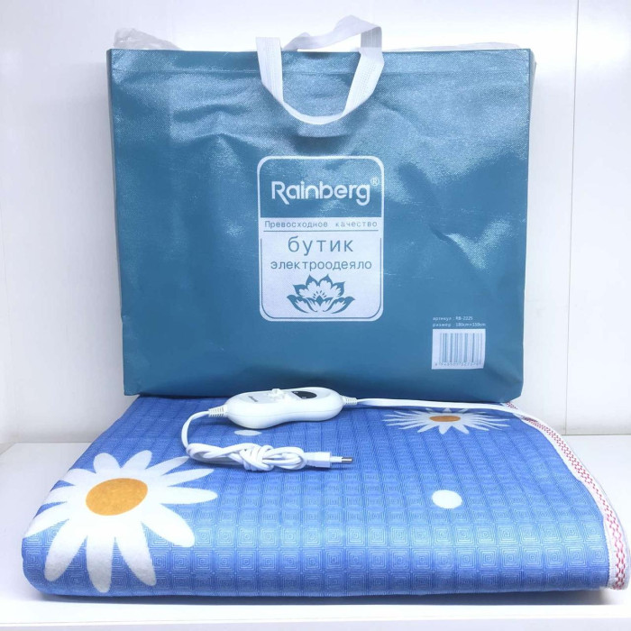 Електропростирадло із сумкою, електрична ковдра Rainberg RB 2225 150 * 180 (16 шт.)