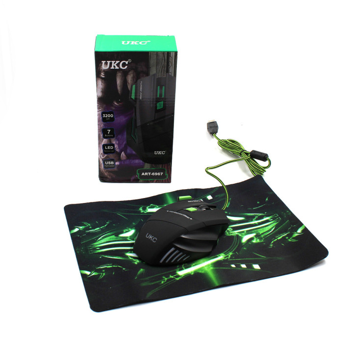 Мишка GAMING MOUSE +PAD X7S 7D/ 6967 (60 шт./яский)
